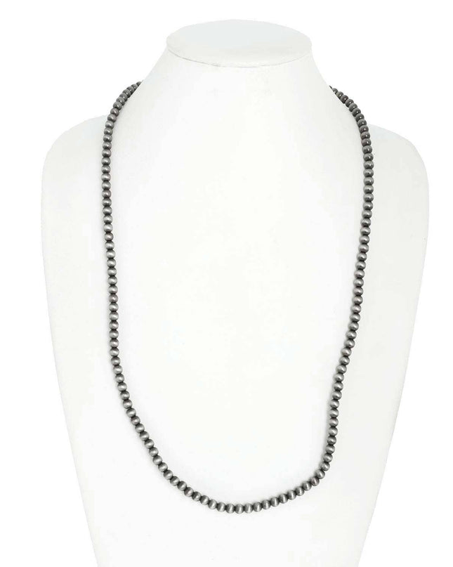 Western Navajo Pearl Beaded Long Necklace