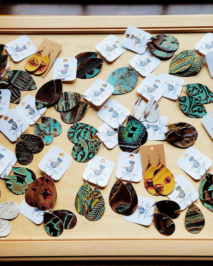 **Leather Earring Starter Pack-Embossed