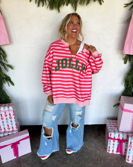 JOLLY & MERRY OVERSIZED PULLOVER