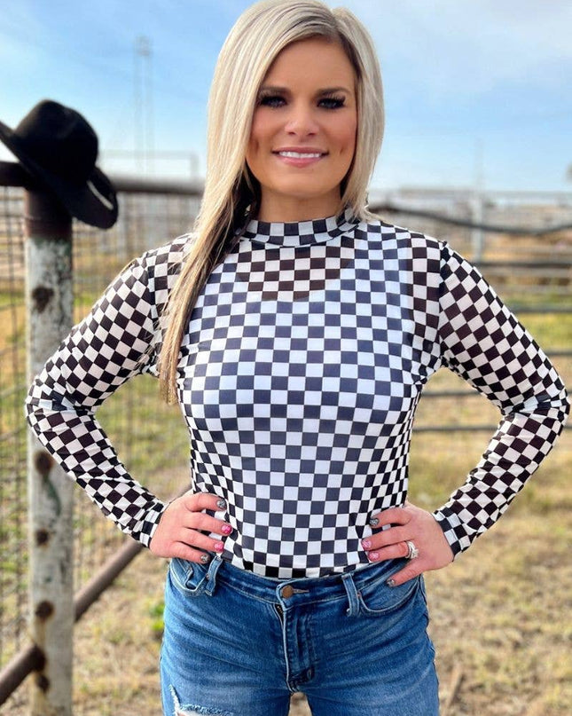 Round The Track Mesh Top