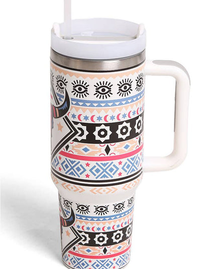 Bull Boho 40oz Handle Tumbler