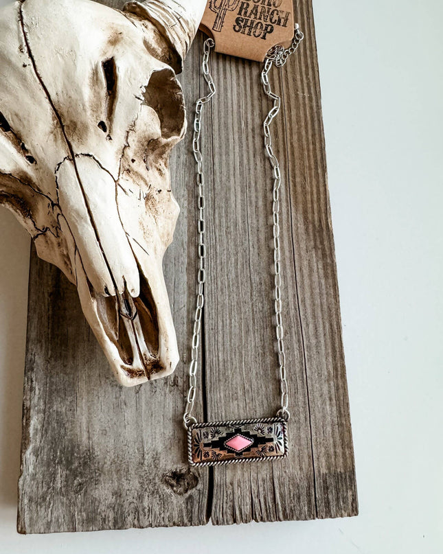 Western Aztec Pendant Necklace 