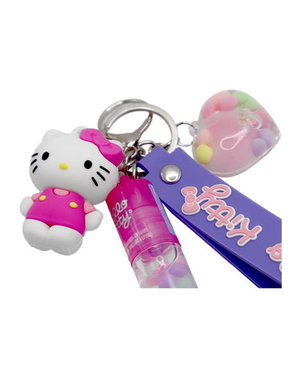 UPD HK1460SA Hello Kitty Lip Roller Keychain with Charms