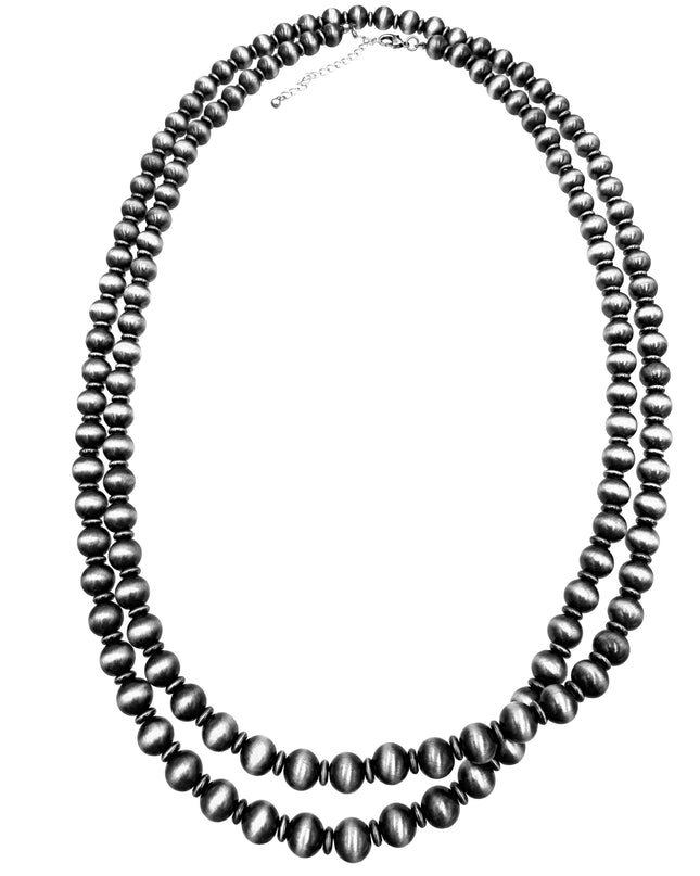 Navajo Large Beads Versatile Long 60 inch Necklace