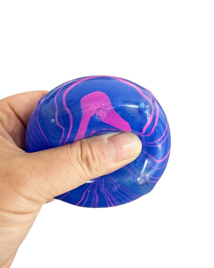 COLORFUL MARBLE SQUISHY CUBE STRESS RELIEF TOY
