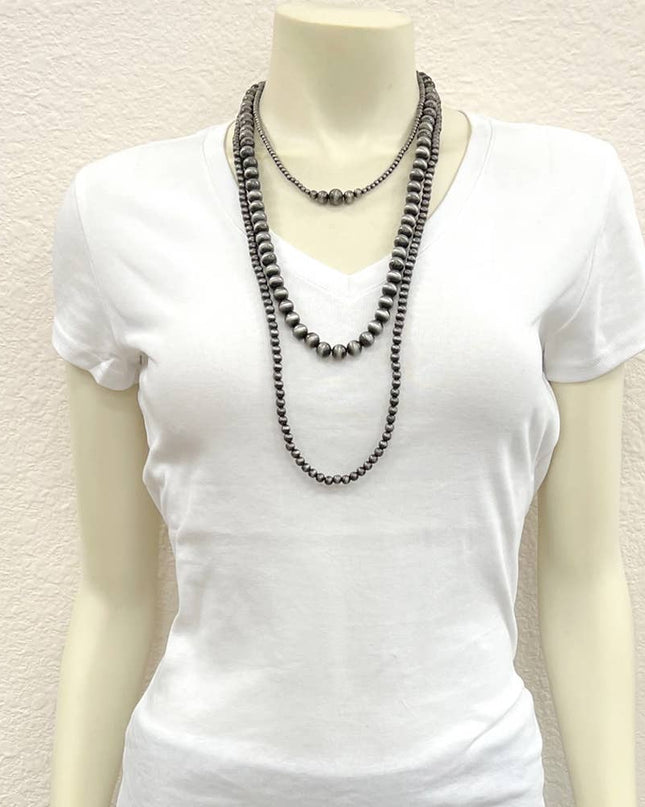 735531, Handmade 30" Navajo Bead Necklace