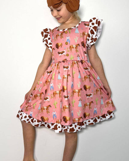 Sadie Mae Corral Girls Dress
