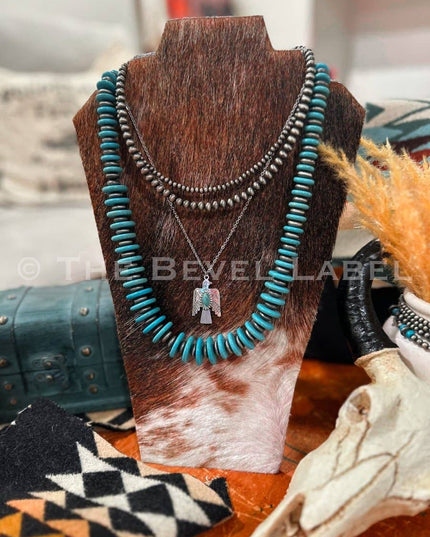 Western Pearl Layered Mini Necklace