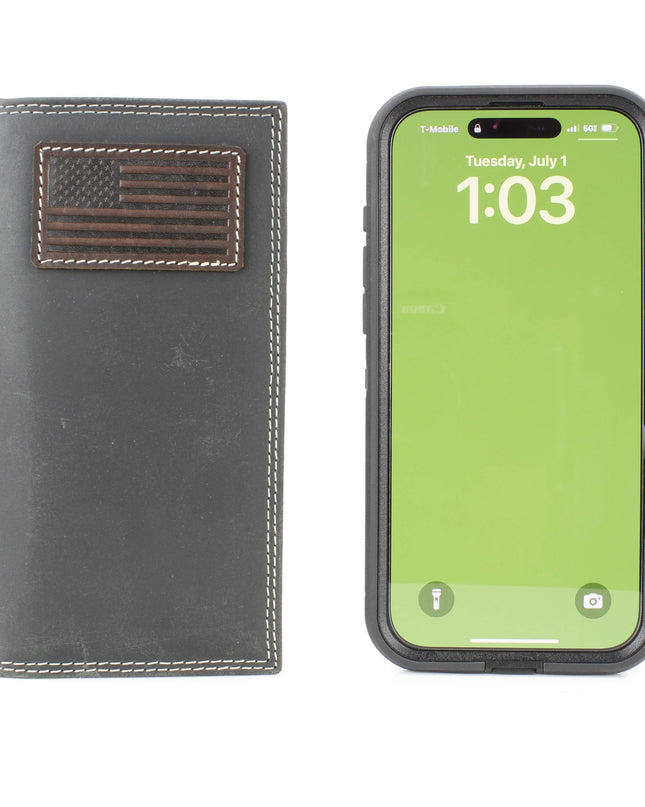 Rodeo Wallet with American Flag Embossing ABMW 25-2004
