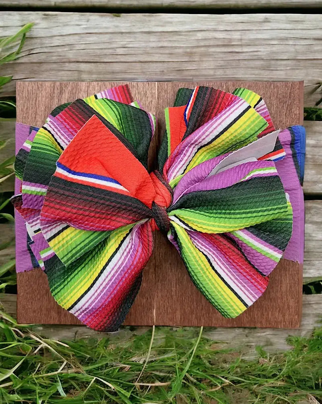 Big Tassel Printed Fashion Headband for Kids
