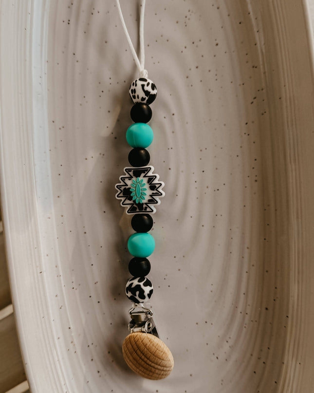 Western Concho Pacifier Clip