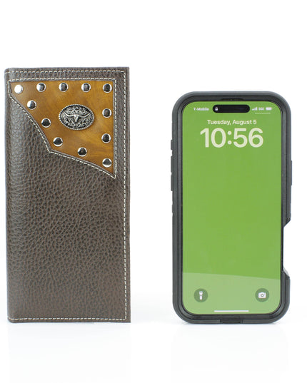 Rodeo Wallet with Bison Head Concho VL880