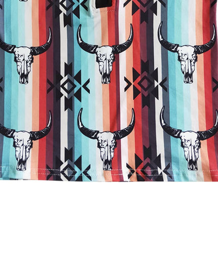 Baby Boys western cow stripe buttons shirts