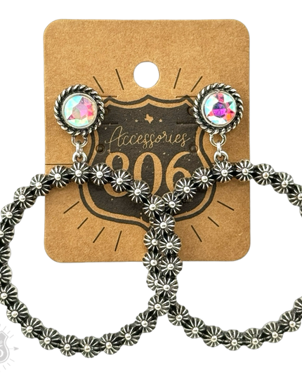 Western concho berry earring