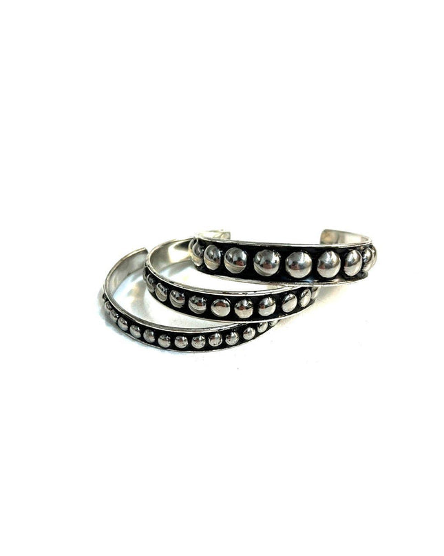 WESTERN BUBBLE METAL CUFF BRACELET