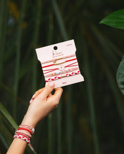 Love Hair Tie Bracelets