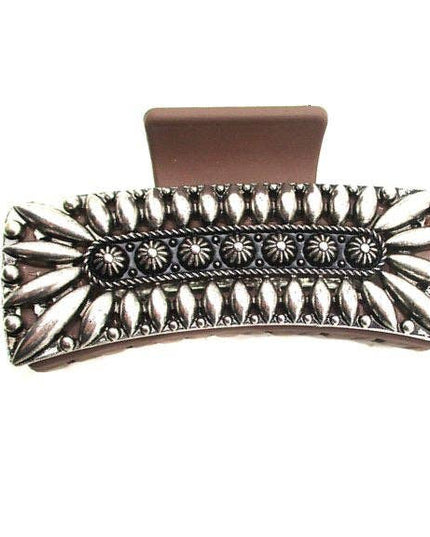 Western Metal Concho Hair Claw
