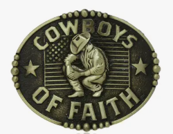Cowboy of Faith Belt Buckle 1802