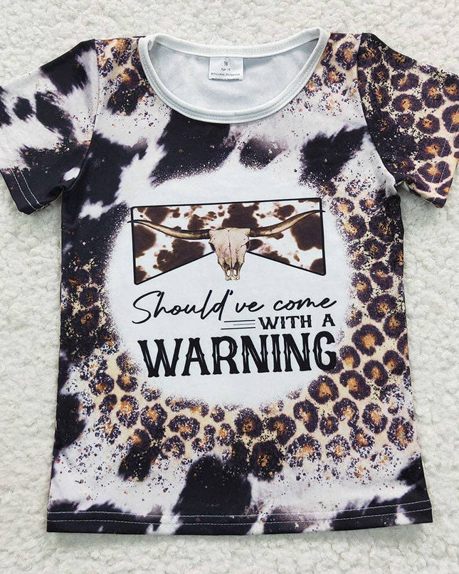 Sibling Baby Girls Western Cowgirls Short Sleeve Tee Shirts Tops