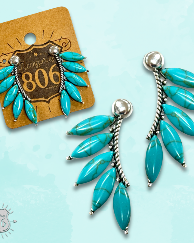 Marquise stone post earring - LC