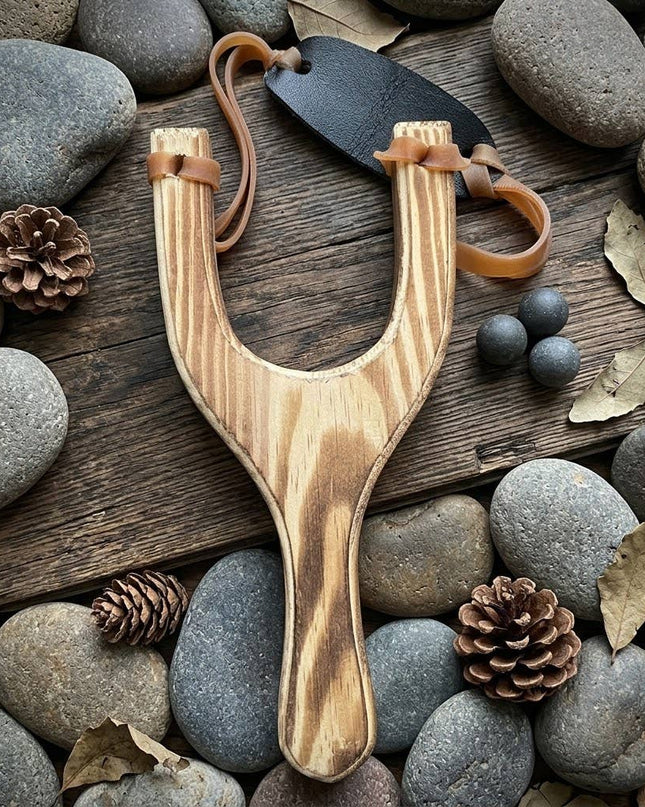 TOY WOODEN SLINGSHOT