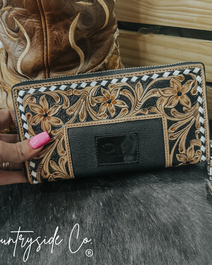 Bridle Belle Tooled Leather Wallet