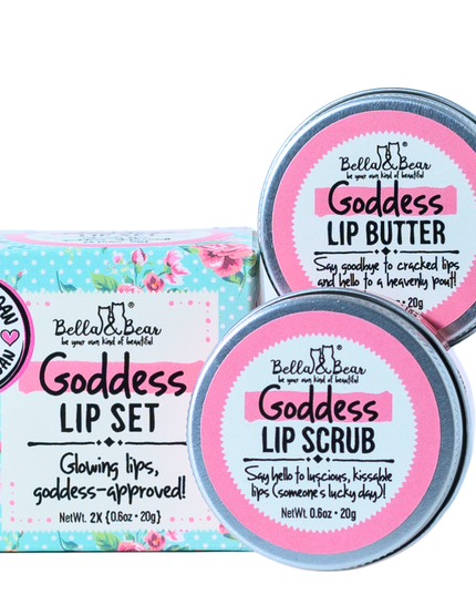 Goddess Lip Set | Lip Scrub & Lip Butter | Gift Set