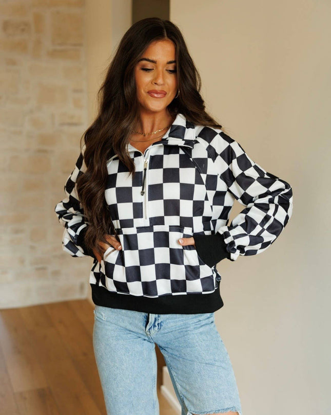 Checkerboard Pullover