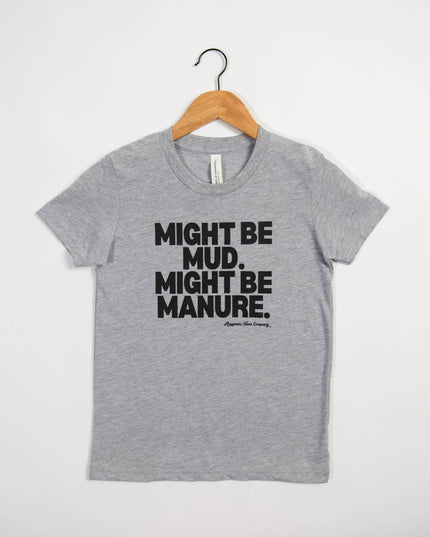 Western Graphic ‘Mud or Manure" Grey Toddler/Youth Tee
