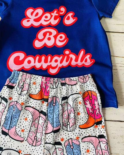 Western girls clothing sets & Let's Be Cowgirls XCH0666-33H