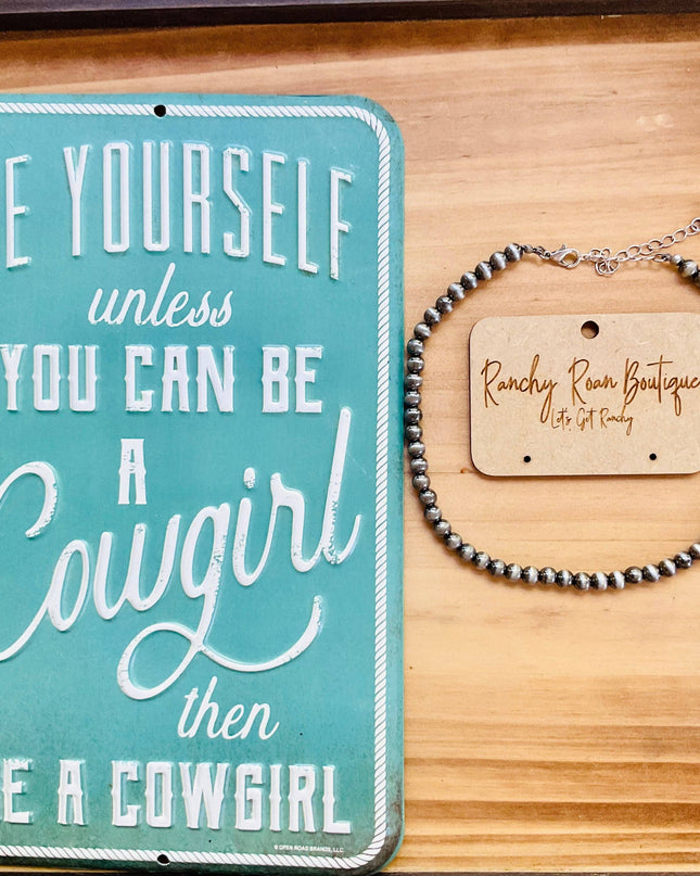 6mm Navajo Style Pearl Choker