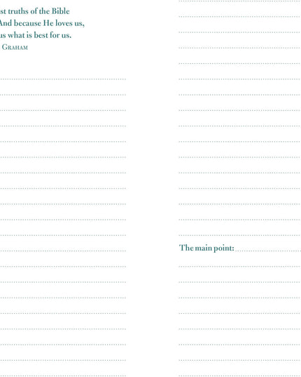Sermon Notes Journal [Olive Tree]