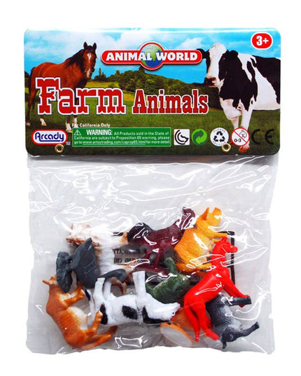10 pc Plastic Farm Animals