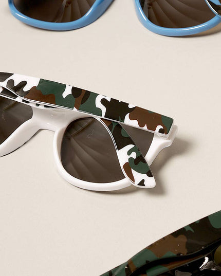 Kids Trendy Camo Pattern Sunglasses