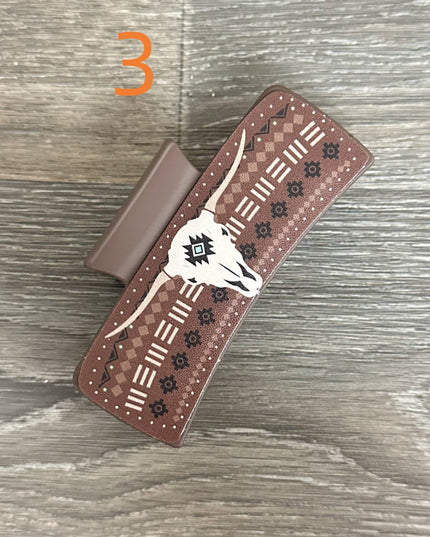 WESTERN PRINT HAIR CLIP