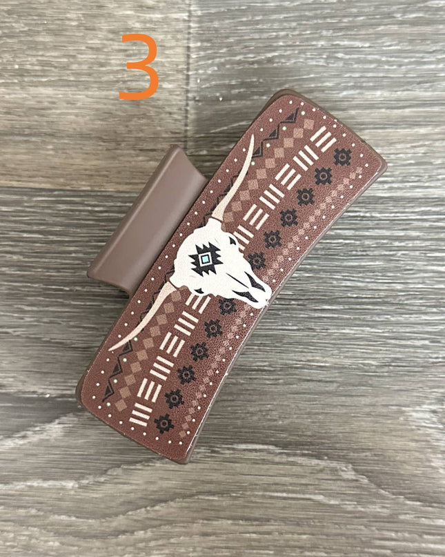 WESTERN PRINT HAIR CLIP