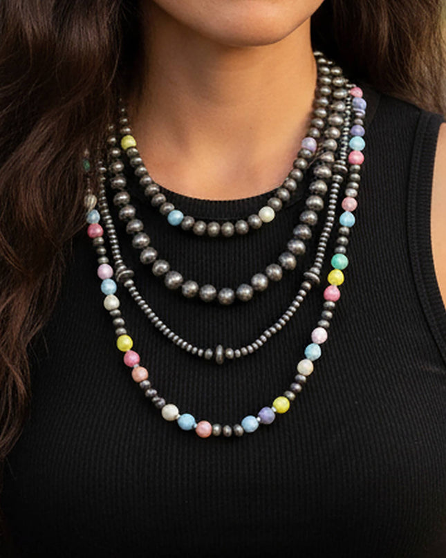 Layered Squash Blossom Necklace