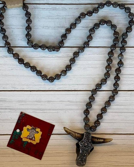 Steer Head Necklace