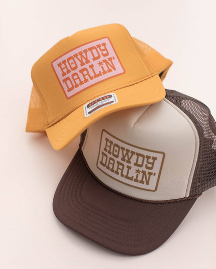 Western Patch Howdy Darling Trucker Hat Cap