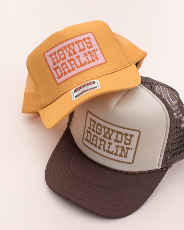 Western Patch Howdy Darling Trucker Hat Cap