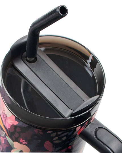 Tumbler w/straw SS Black Jer. 29:11