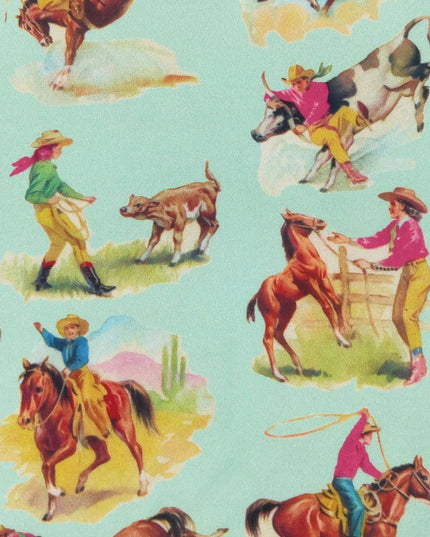 Aqua Rodeo Girls Dress