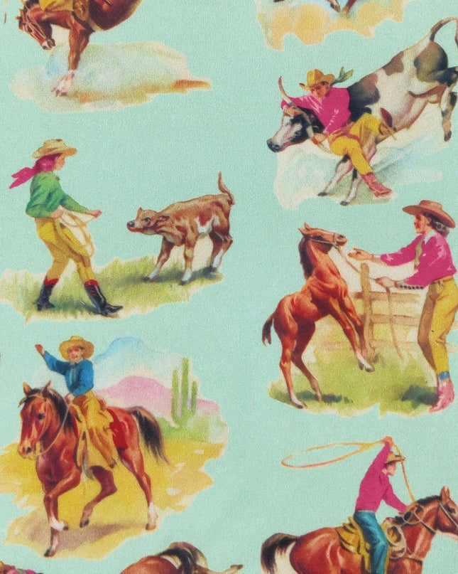 Aqua Rodeo Girls Dress