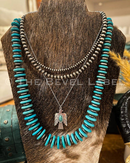 Western Pearl Layered Mini Necklace