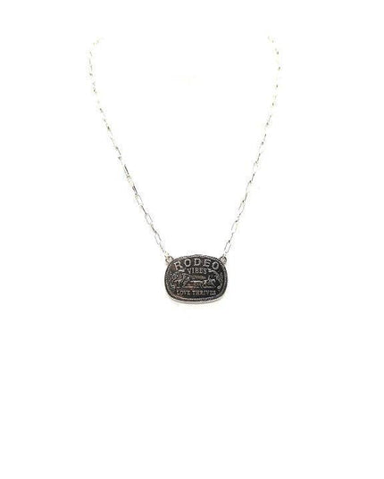 Western Rodeo Vibes Pendant Necklace