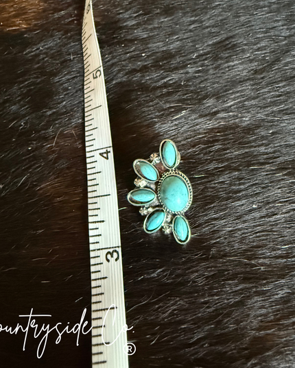 Flower Burst Turquoise Earring