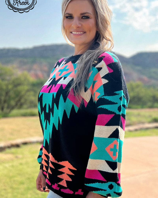 Western Lights Knit Sweater