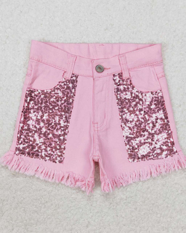Sibling Baby Girls Denim Shorts Bottom