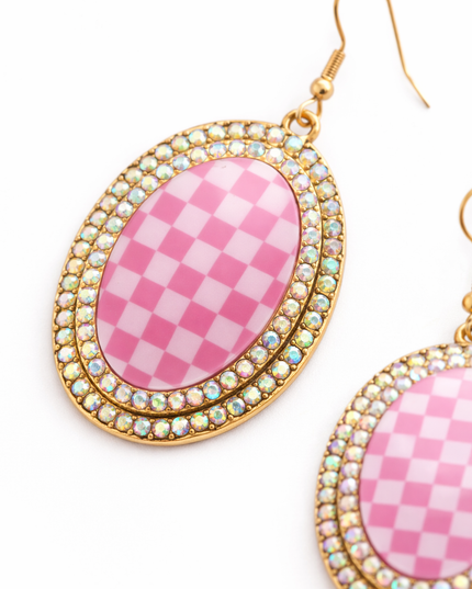 Wild Card Checkmate Statement Earrings