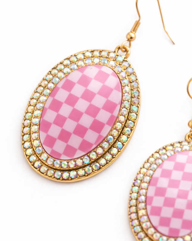 Wild Card Checkmate Statement Earrings